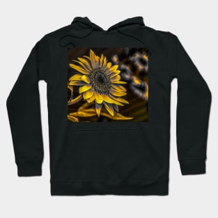 Dark cottage core Sunflower muted yellows Hoodie